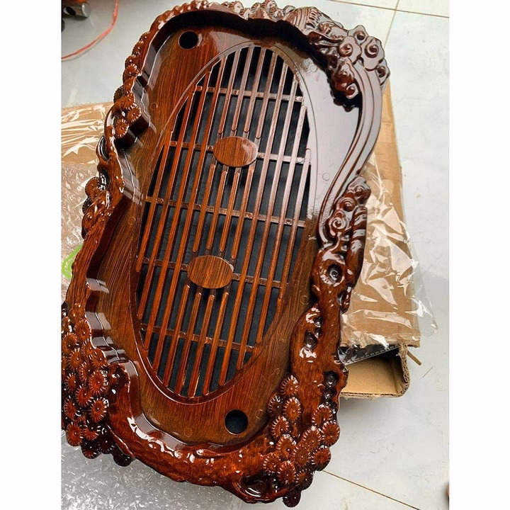 Khay Trà Tùng Nhựa Giả Gỗ - Ảnh 3