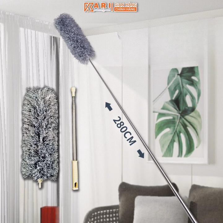 Chổi Quét Bụi Trần Nhà Có Thể Kéo Dài 2,8M - Ảnh 3