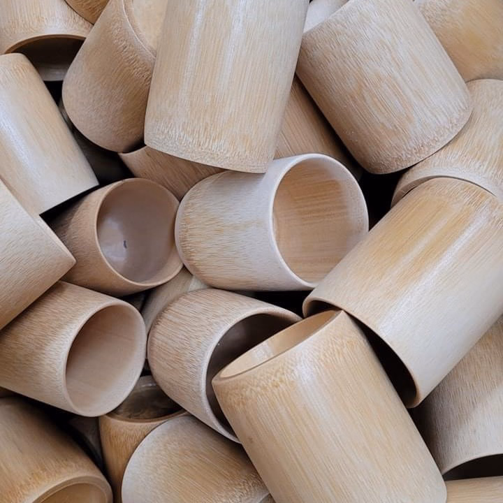 Cốc Tre Uống Nước - Ly Tre Decor Cắm Hoa Cốc Uống Trà Chống Nóng Bằng Tre Tự Nhiên - Ảnh 7