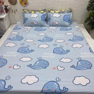 Bộ Ga + 2 Vỏ Gối Chất Liệu Poly