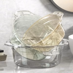 Set 3 Chậu Nhựa Trong Suốt