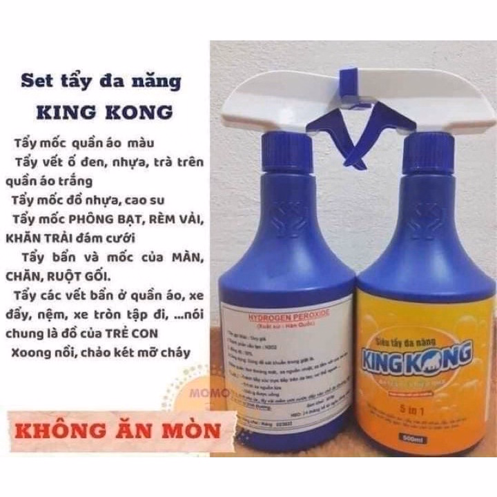 Bộ 2 Chai Siêu Tẩy Đa Năng King Kong - Ảnh 2