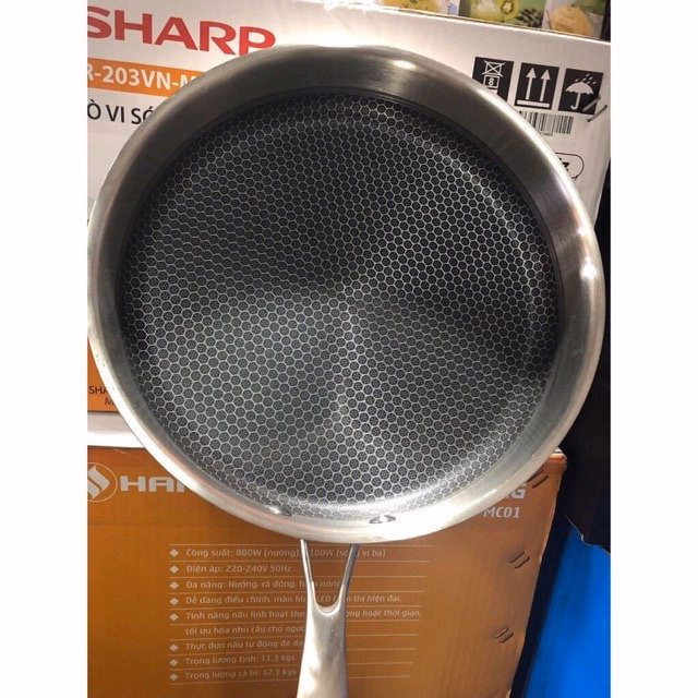 Chảo Tổ Ong Đế Bằng Size 28Cm - Ảnh 2