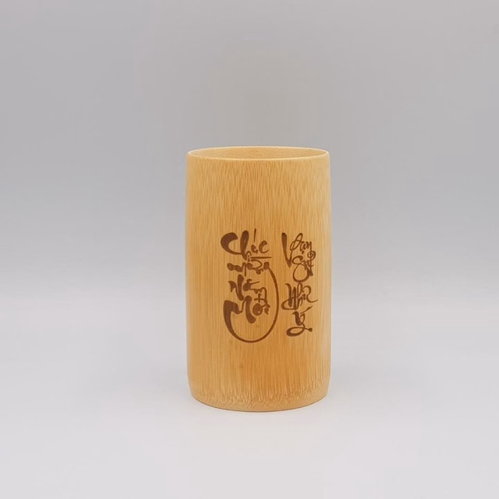 Cốc Tre Uống Nước - Ly Tre Decor Khắc Chữ - Ảnh 8