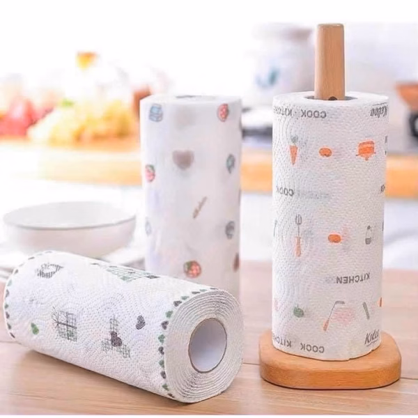 Cuộn Giấy Lau Đa Năng Bằng Vải Không Dệt - Ảnh 2