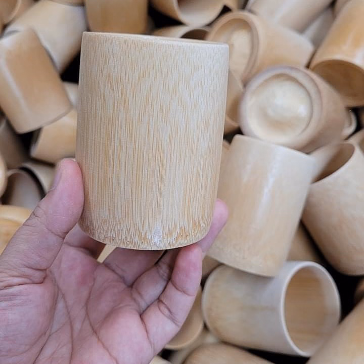 Cốc Tre Uống Nước - Ly Tre Decor Khắc Chữ Valentine'S Day - Ảnh 3