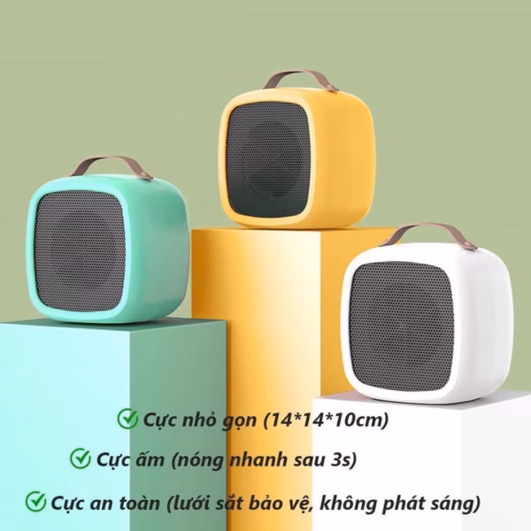 Máy Quạt Sưởi Ấm Mini Hình Loa - Ảnh 5