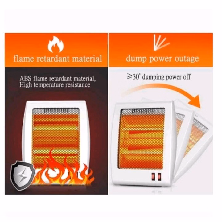 Đèn Sưởi Cao Cấp 2 Bóng Hình Vuông - Ảnh 2
