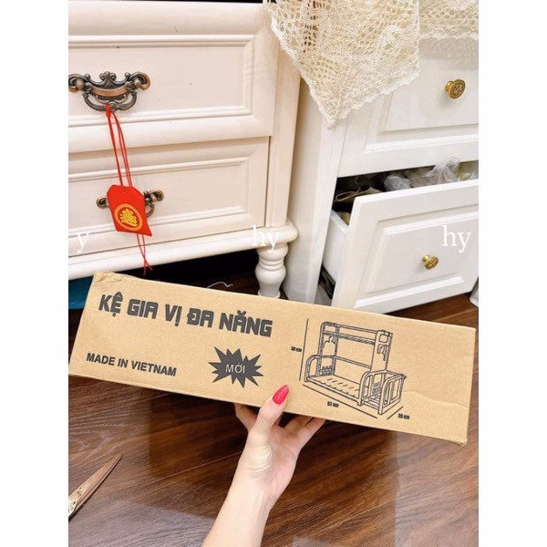 Kệ Gia Vị Chữ H Có Giá Để Thớt, Cắm Dao - Gdn - Ảnh 3