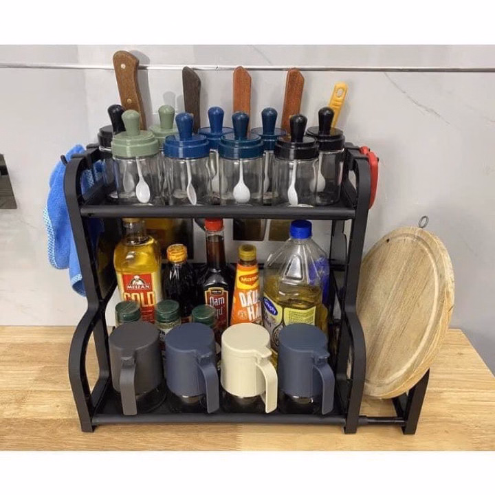 Kệ Gia Vị Chữ H Có Giá Để Thớt, Cắm Dao - Gdn - Ảnh 5