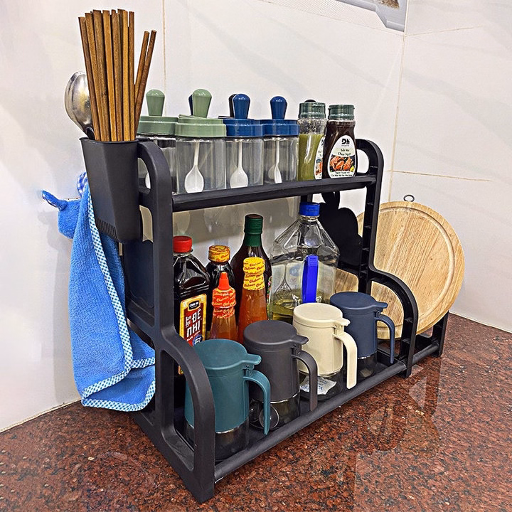 Kệ Gia Vị Chữ H Có Giá Để Thớt, Cắm Dao - Gdn - Ảnh 6