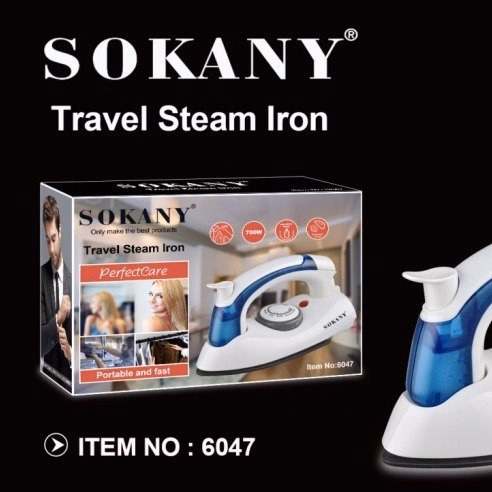 Bàn Là Hơi Nước Mini Sokany Sk 6047 Gấp Gọn Tiện Lợi Khi Đi Chơi, Đi Du Lịch - Su