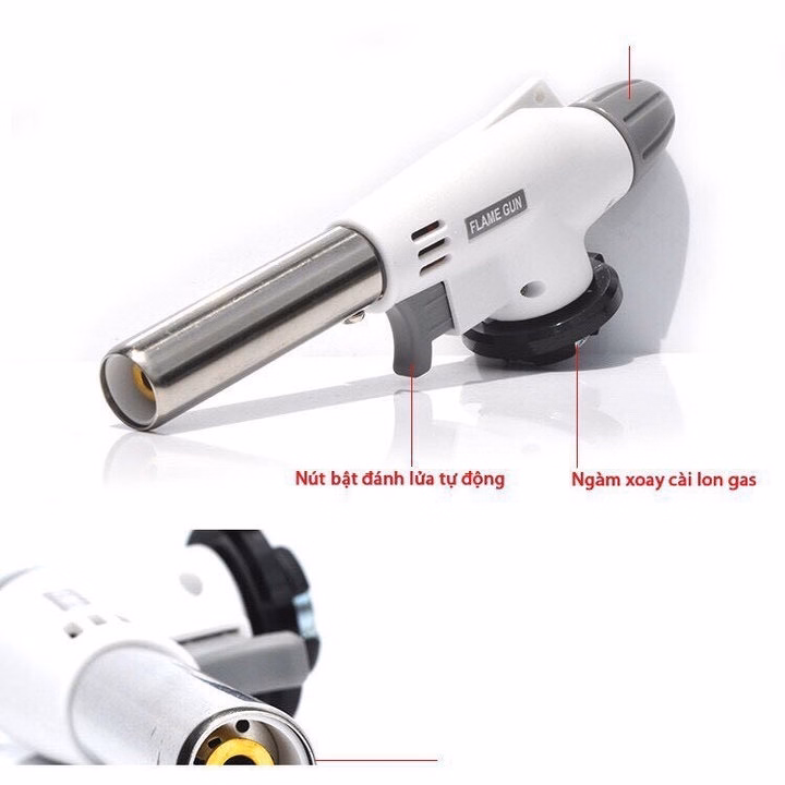 Đầu Khò Gas Đánh Lửa Tự Động - Silver - Ảnh 5