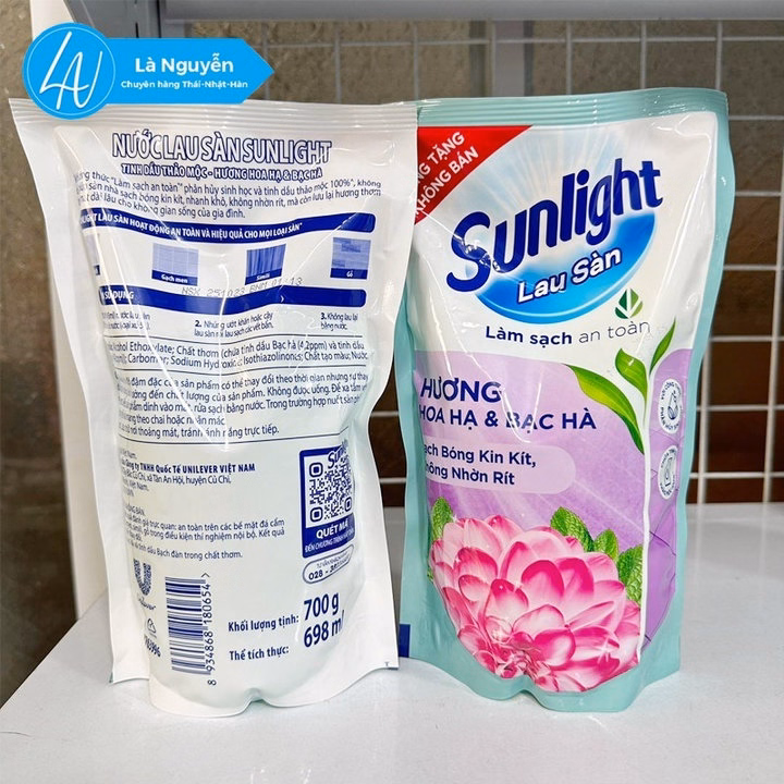 Nước Lau Sàn Sunlight Hương Hoa Hạ Và Bạc Hà Thơm Ngất Ngây Túi 700G Ctb194 – Bechip - Ảnh 4