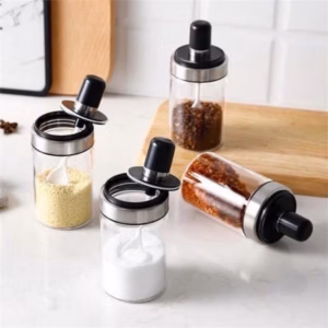 Set 5 Lọ Gia Vị Thủy Tinh Có Kèm Muỗng - Su