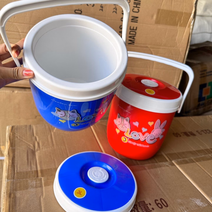 Bình Đá Quai Xách Lớn 3L Cao Cấp - Su - Ảnh 3