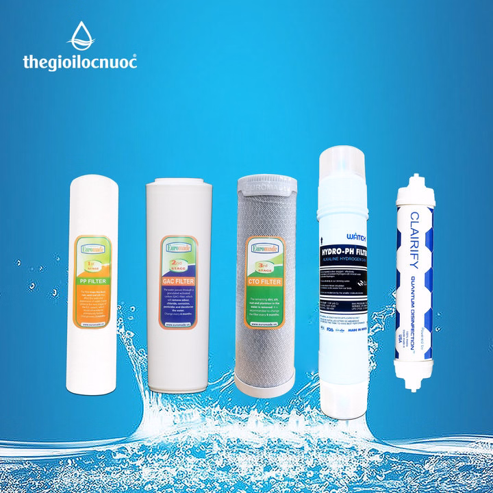 Combo Lõi Lọc Nâng Cấp Máy Lọc Nước Các Hãng Watek (Mã F-Cb-Bnc) - Watek