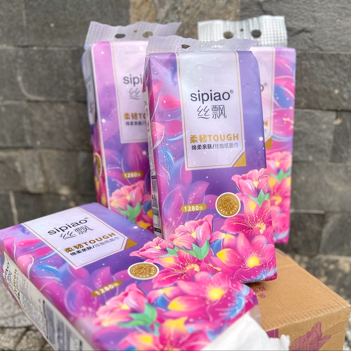 Thùng 4 Bịch Giấy Rút Sipiao - Gdn - Ảnh 4