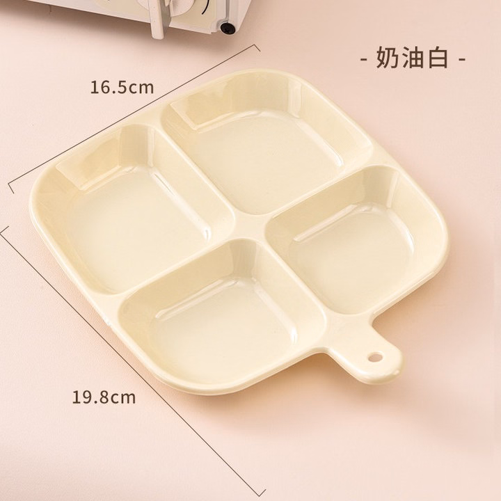 Đĩa Chia 4 Ngăn Hình Vuông Tiện Dụng - Gdn - Ảnh 2