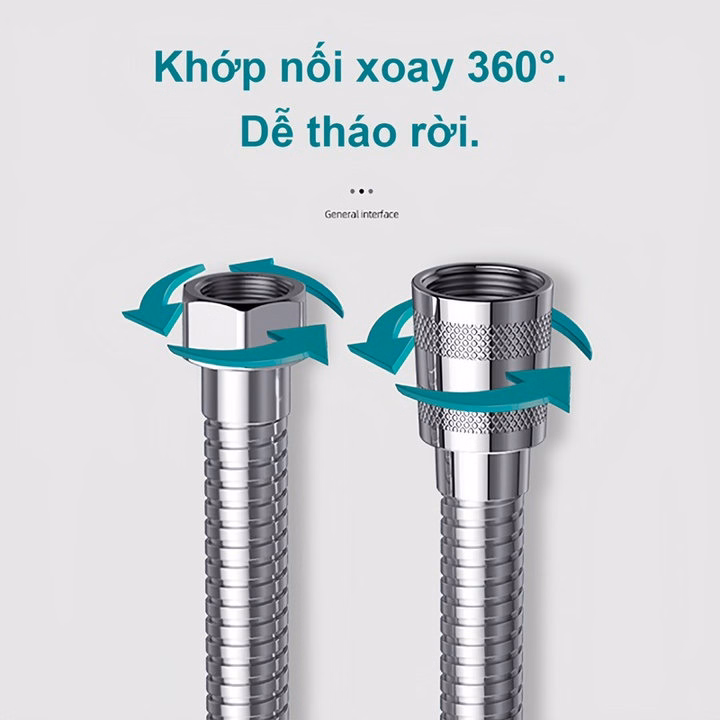 Dây Vòi Xịt, Vòi Sen Tắm Lò Xo Cao Cấp - Ảnh 4