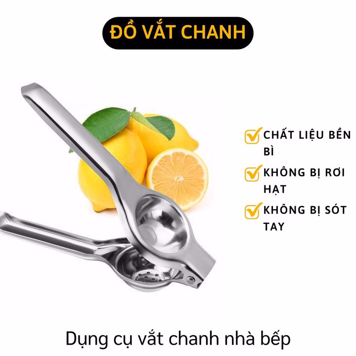 Dụng Cụ Vắt Chanh Cao Cấp, Vắt Chanh Dùng Cho Pha Chế Chất Liệu Inox Không Rỉ Dễ Dàng Vệ Sinh - Ảnh 3