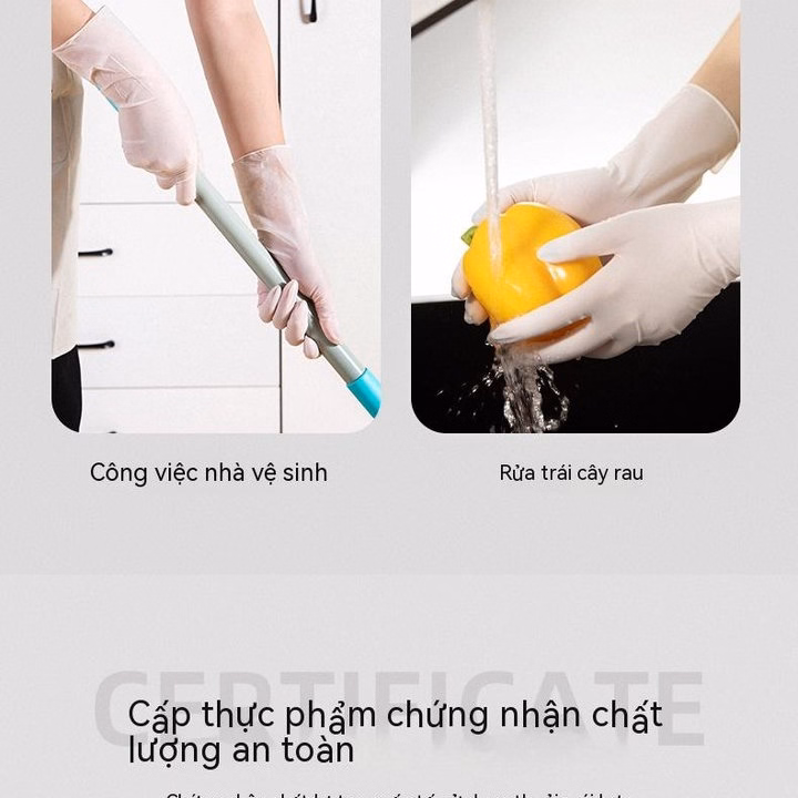 Hộp 30 Găng Tay Rửa Chén Bằng Pvc Mỏng - Gdn - Ảnh 6