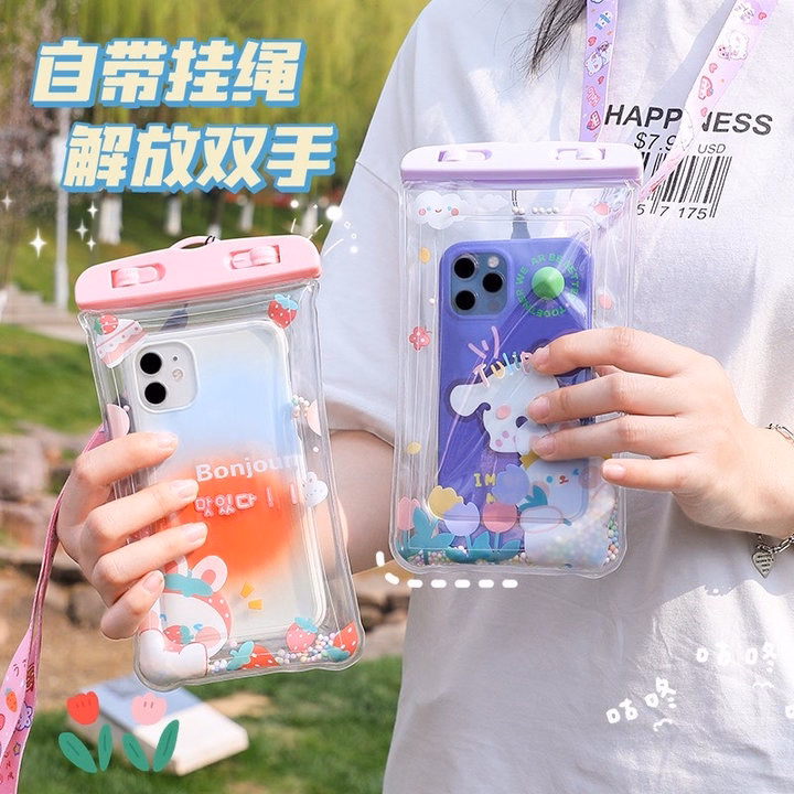 Túi Đựng Điện Thoại Chống Nước Chống Mưa Cảm Ứng - Ảnh 3