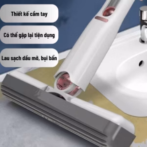 Cây Lau Bàn Bếp, Chổi Gạt Kính Tự Vắt Thông Minh Mini