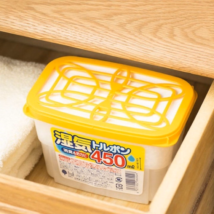 Hộp Hút Ẩm Nhật Bản Kokubo 450Ml Chống Mốc Quần Áo Tủ Giày Khử Mùi Hôi - Ảnh 5