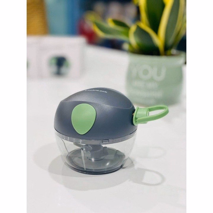 Máy Xay Tỏi Ớt Hình Heo Xanh Cầm Tay Mini Lock &Lock Ctb264 - Bechip - Ảnh 9