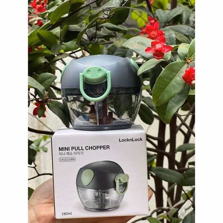 Máy Xay Tỏi Ớt Hình Heo Xanh Cầm Tay Mini Lock &Lock Ctb264 - Bechip - Ảnh 10