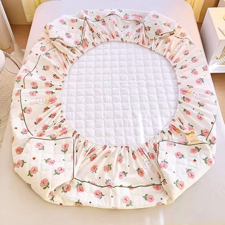 Bộ Ga Và 2 Vỏ Gối Trần Bông Cotton Đũi Xơ Đậu Nành Hàng Vnxk Loại 1 Dày Đẹp Mê Ly Ctb668 - Bechip - Ảnh 4
