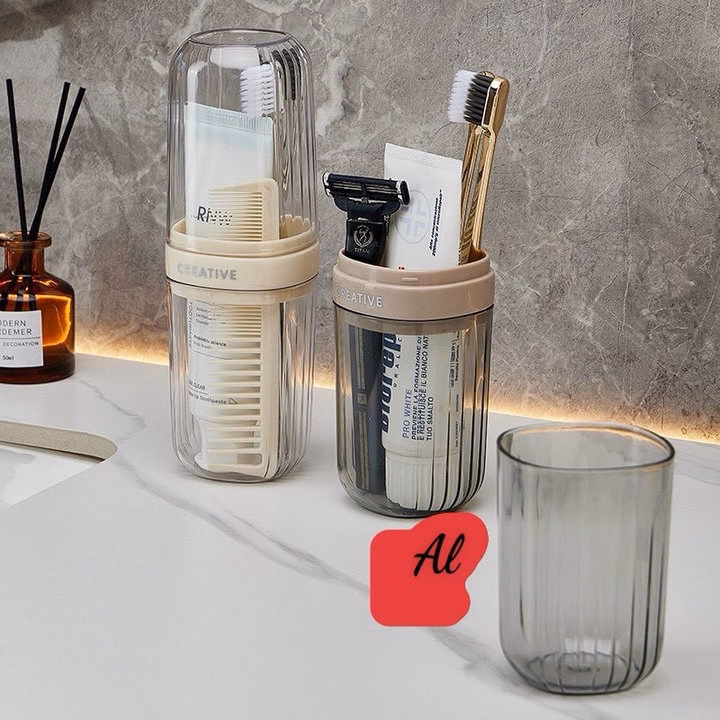 Hộp Đựng Bàn Chải Đánh Răng Kèm Cốc Tiện Ích - Ảnh 4