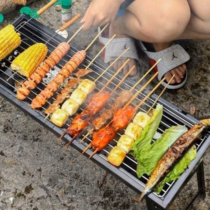 Bếp Nướng Than Hoa Ngoài Trời - Silver - Ảnh 5