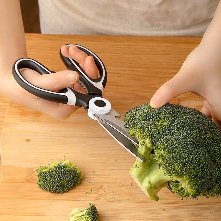 Kéo Cắt Gà Và Thực Phẩm Nhà Bếp Inox Đa Năng Tiện Dụng - Ảnh 6