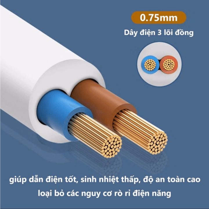 Ổ Cắm Điện Usb Đa Năng Cao Cấp Chống Giật Dây Dài, 2 Cổng Cắm Usb, Có Chốt An Toàn Tiện Dụng Ctb681 - Bechip - Ảnh 4
