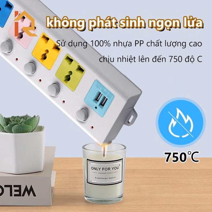 Ổ Cắm Điện Usb Đa Năng Cao Cấp Chống Giật Dây Dài, 2 Cổng Cắm Usb, Có Chốt An Toàn Tiện Dụng Ctb681 - Bechip - Ảnh 2
