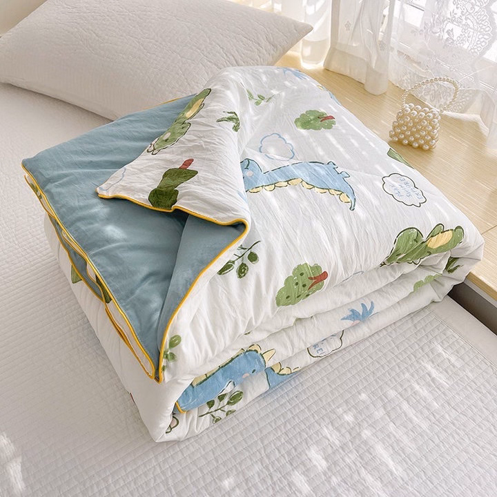 Chăn Hè Cotton Đũi Hàn Quốc Chần Bông Xơ Đậu Nành Mềm Mại 2×2,3M Cbt677 - Bechip - Ảnh 12
