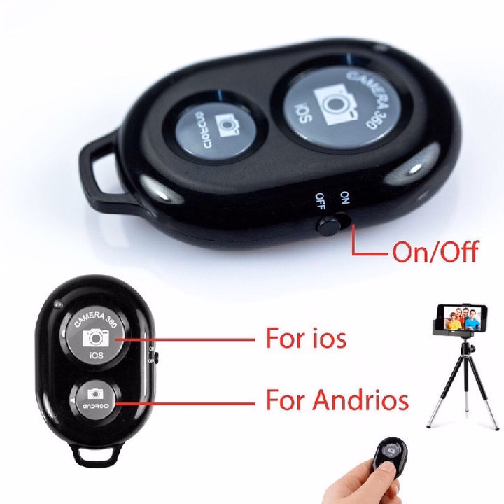 Remote Bluetooth Điều Khiển Chụp Hình - Silver - Ảnh 4