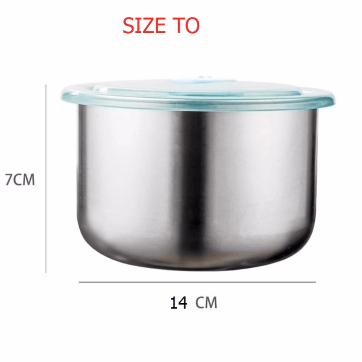 Hộp Đựng Thực Phẩm Inox 304 Cao Cấp Có Nắp Hút Chân Không Kín Ctb682 - Bechip - Ảnh 4