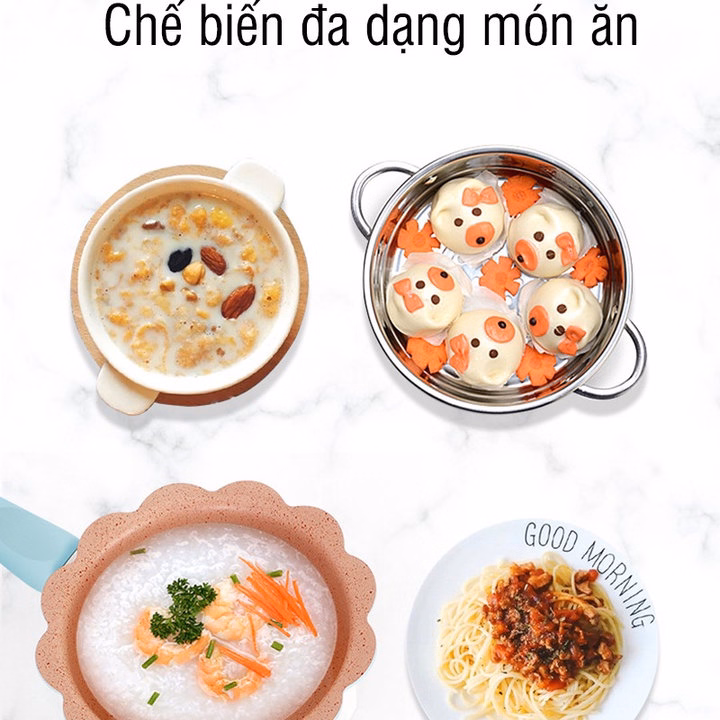 Bộ Nồi Chảo Nấu Hấp Cho Bé Ăn Dặm Chống Dính Kèm Xửng Hấp Hàng Cao Cấp Loại 1 55776 - Lady'S Passion - Ảnh 11