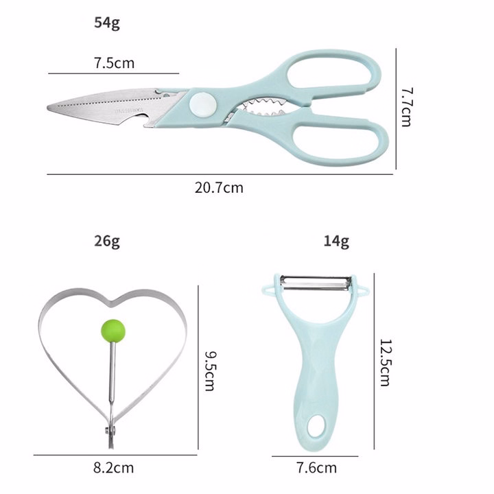 Bộ Dao Thớt Chế Biến Đồ Ăn Cho Bé 5 Chi Tiết 56053 - Lady'S Passion - Ảnh 2