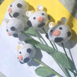 Hoa Len Bò Sữa, Pikachu, Nấm, Chuột, Gà, Thỏ,... Handmade Yukishop Yk30