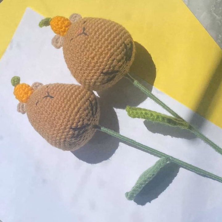 Hoa Len Bò Sữa, Pikachu, Nấm, Chuột, Gà, Thỏ,... Handmade Yukishop Yk30 - Ảnh 5