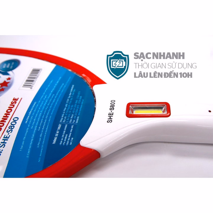 Vợt Muỗi Sunhouse Chính Hãng Đa Năng, Thông Minh Bảo Hành 12 Tháng Ctb685 - Bechip - Ảnh 11