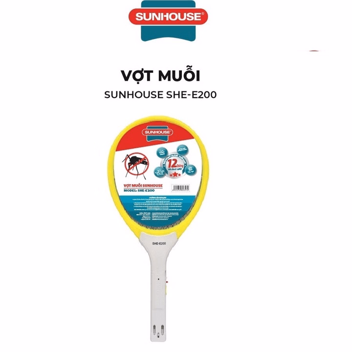 Vợt Muỗi Sunhouse Chính Hãng Đa Năng, Thông Minh Bảo Hành 12 Tháng Ctb685 - Bechip - Ảnh 6