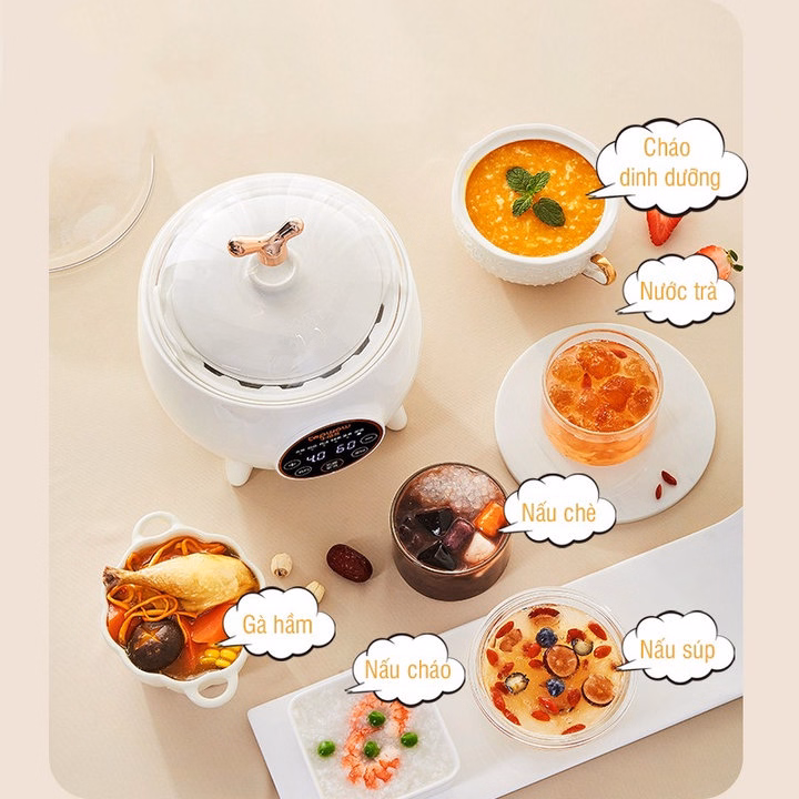 Nồi Nấu Cháo Chậm Topwow Giữ Nguyên Hương Vị, Dinh Dưỡng Của Món Ăn Cho Bé 40118 - Lady'S Passion - Ảnh 6