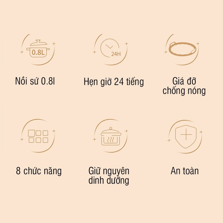 Nồi Nấu Cháo Chậm Topwow Giữ Nguyên Hương Vị, Dinh Dưỡng Của Món Ăn Cho Bé 40118 - Lady'S Passion - Ảnh 4