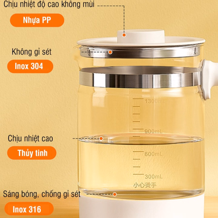 Máy Đun Nước Pha Sữa Cho Bé Đa Chức Năng Chigo 55757 - Lady'S Passion - Ảnh 2