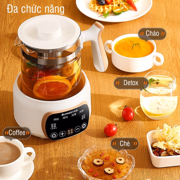 Máy Đun Nước Pha Sữa Cho Bé Đa Chức Năng Chigo 55757 - Lady'S Passion - Ảnh 6